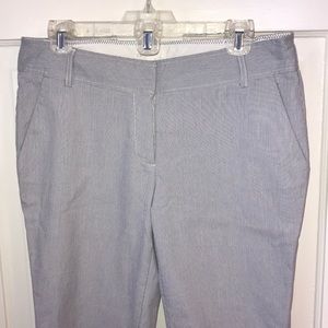 Dalia blue and white stripe dress pant